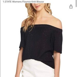 1. State Flounce Knit Blouse